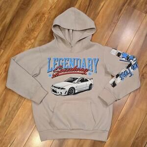 Hustle Legendary Speedway Graphic Hoodie Boy's M 10/12